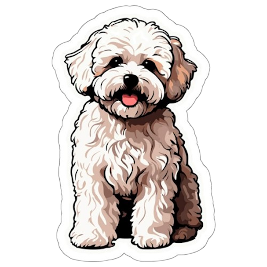 POODLE DOG STICKER