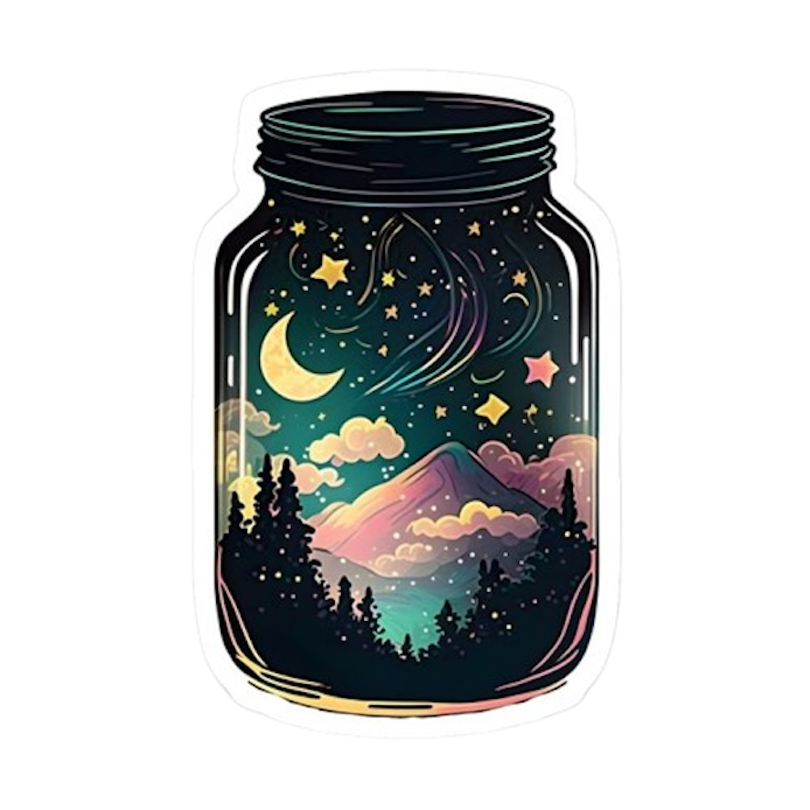 SCENE IN THE JAR STICKER