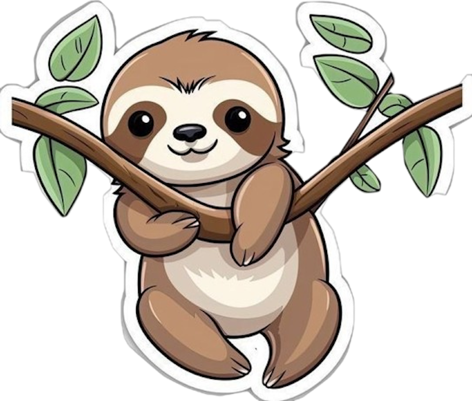 SLOTH STICKER