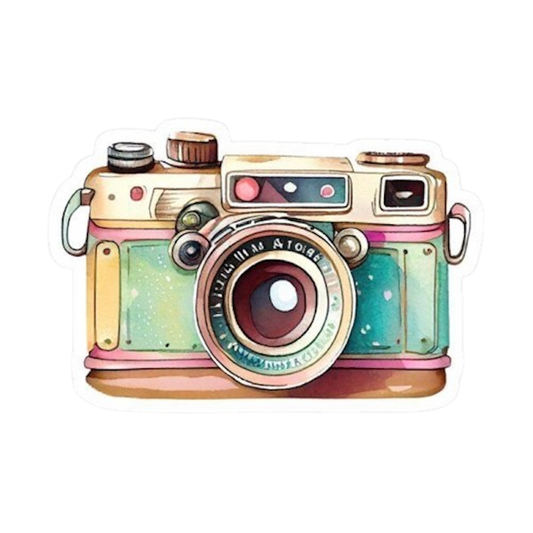 VINTAGE CAMERA STICKER