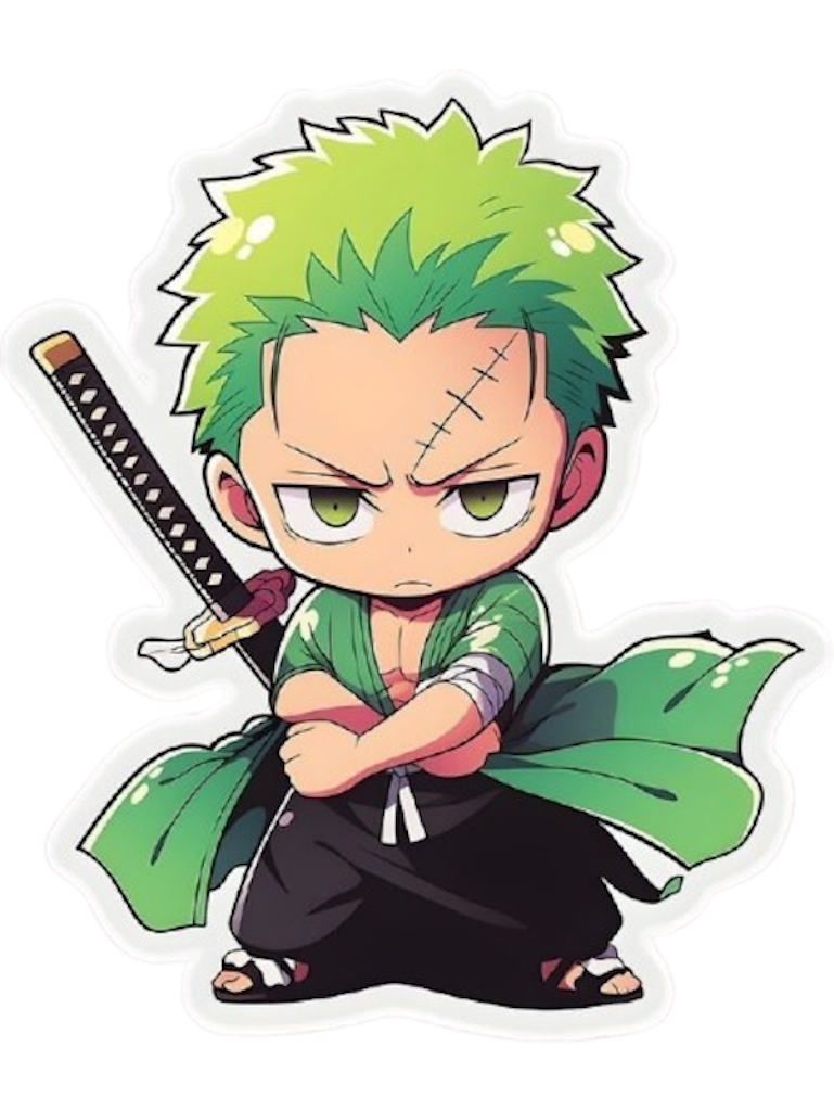 ZORO ONE PIECE STICKER