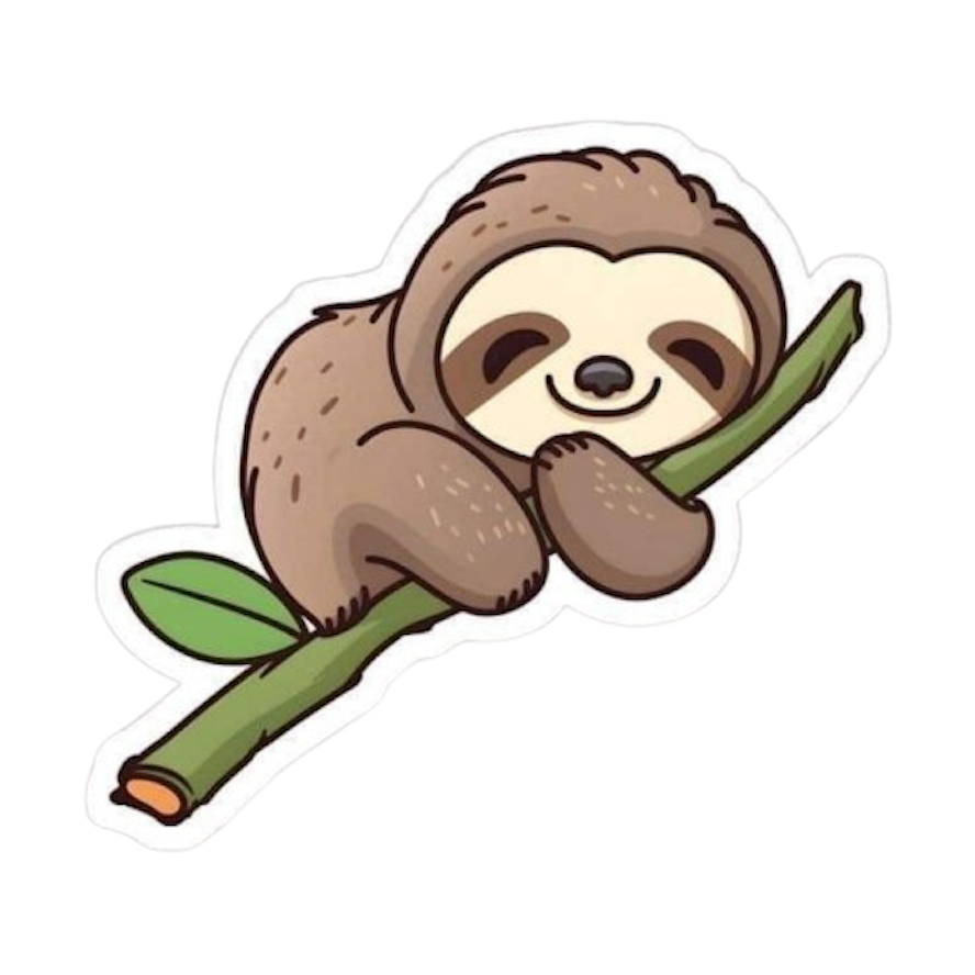 SLOTH STICKER