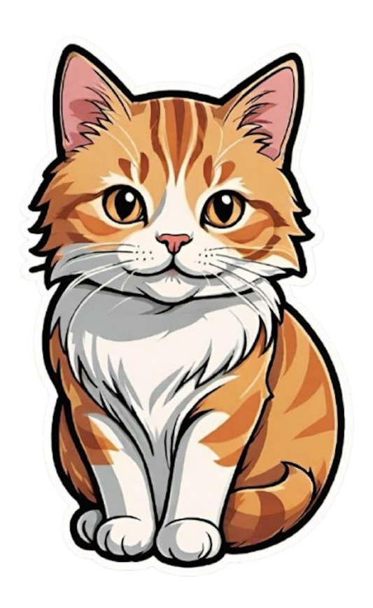 GINGER CAT STICKER