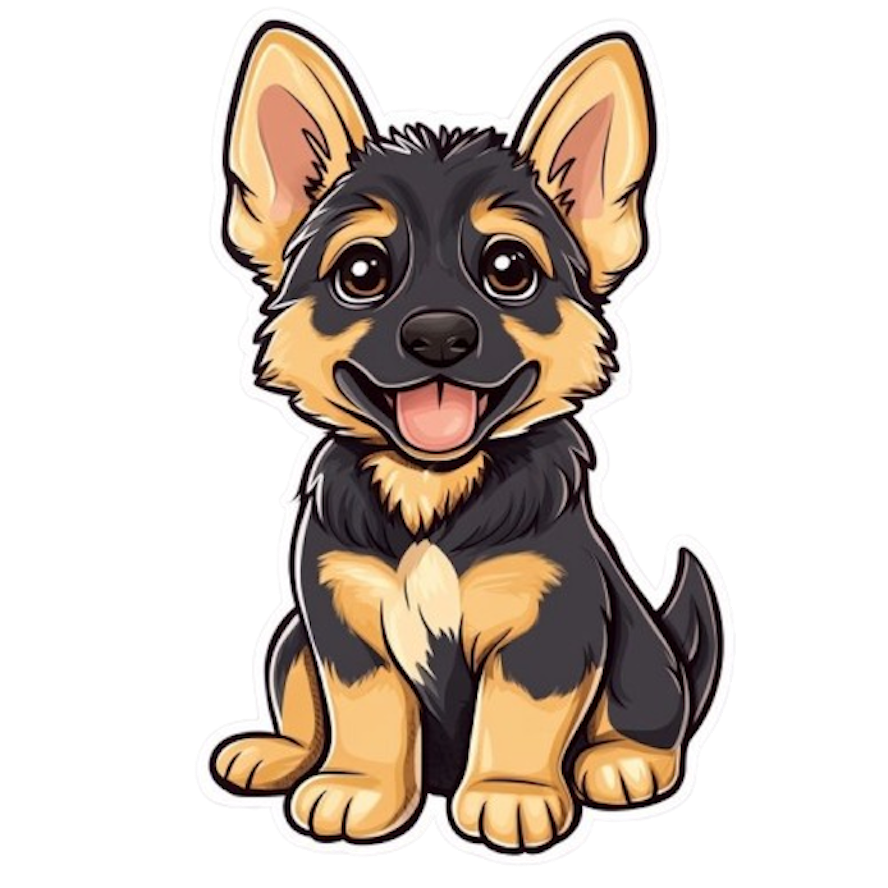 SHEPHERD DOG STICKER
