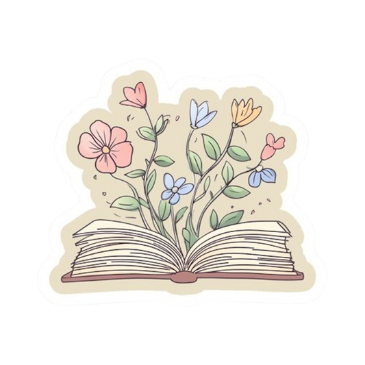 BOOK BLOOM STICKER