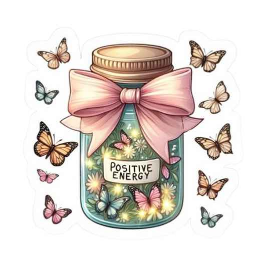 BUTTERFLIES JAR STICKER