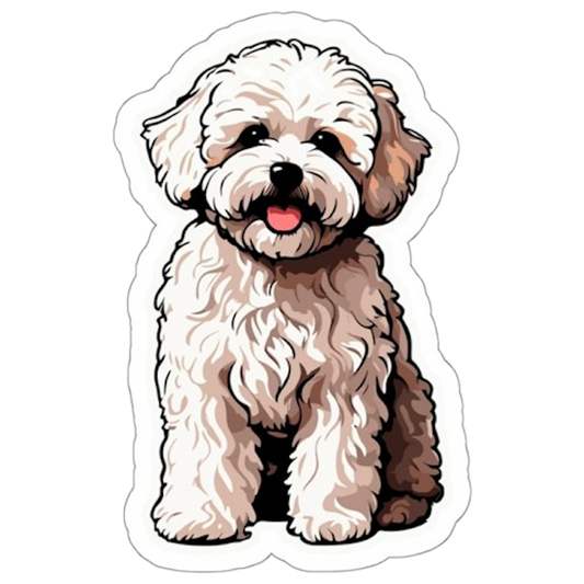 POODLE DOG STICKER