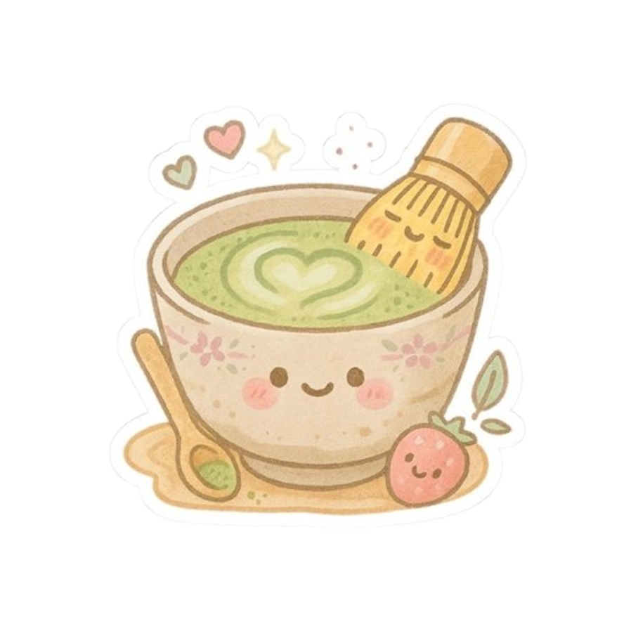 CUTE MATCHA STICKER