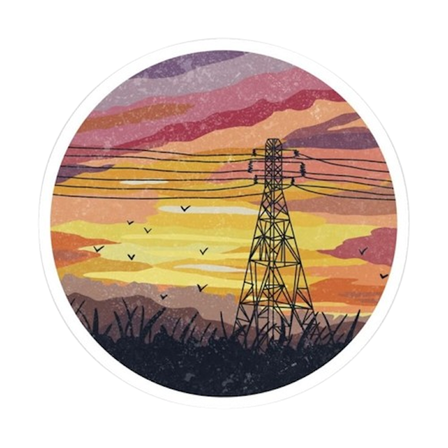 SUNSET VIBE STICKER