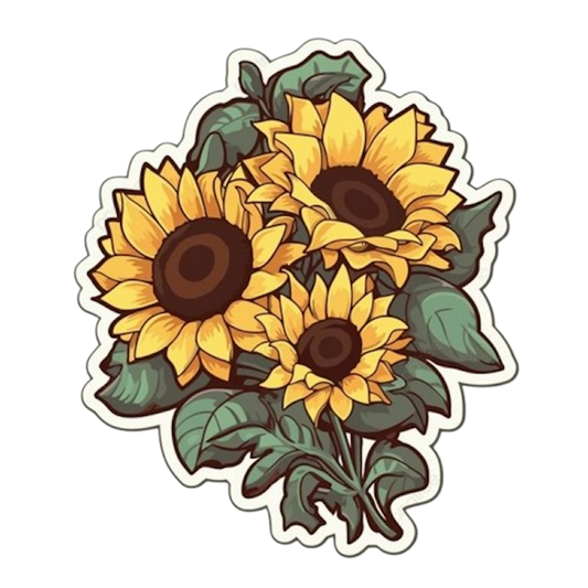 SUNFLOWERS STICKER