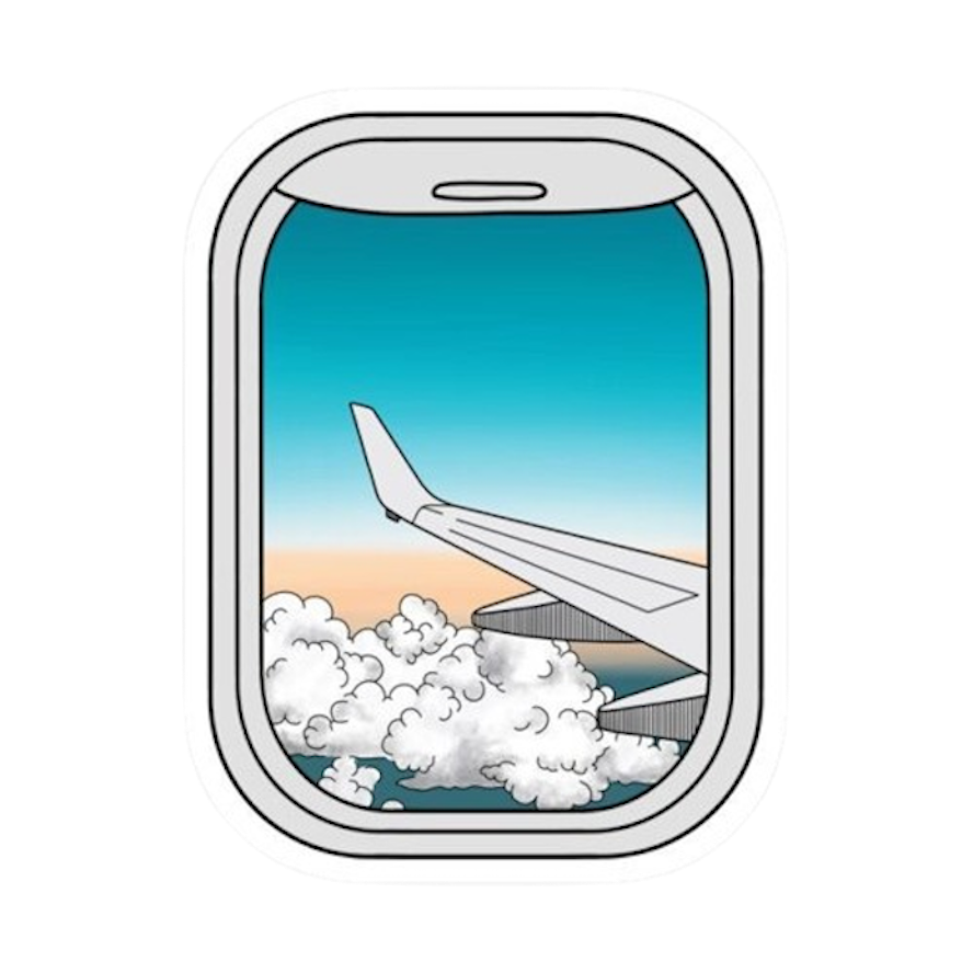 AIRPLANE WINDOW STICKER