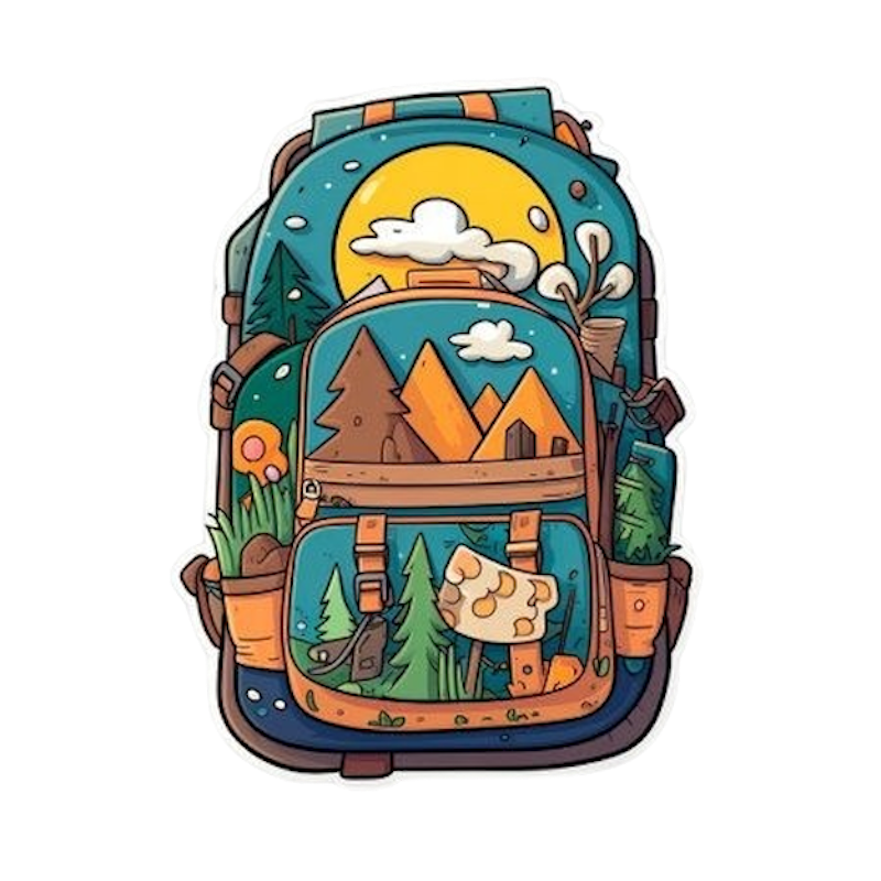 BACKPACK STICKER