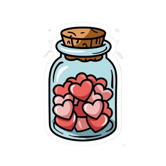 JAR OF HEARTS STICKER