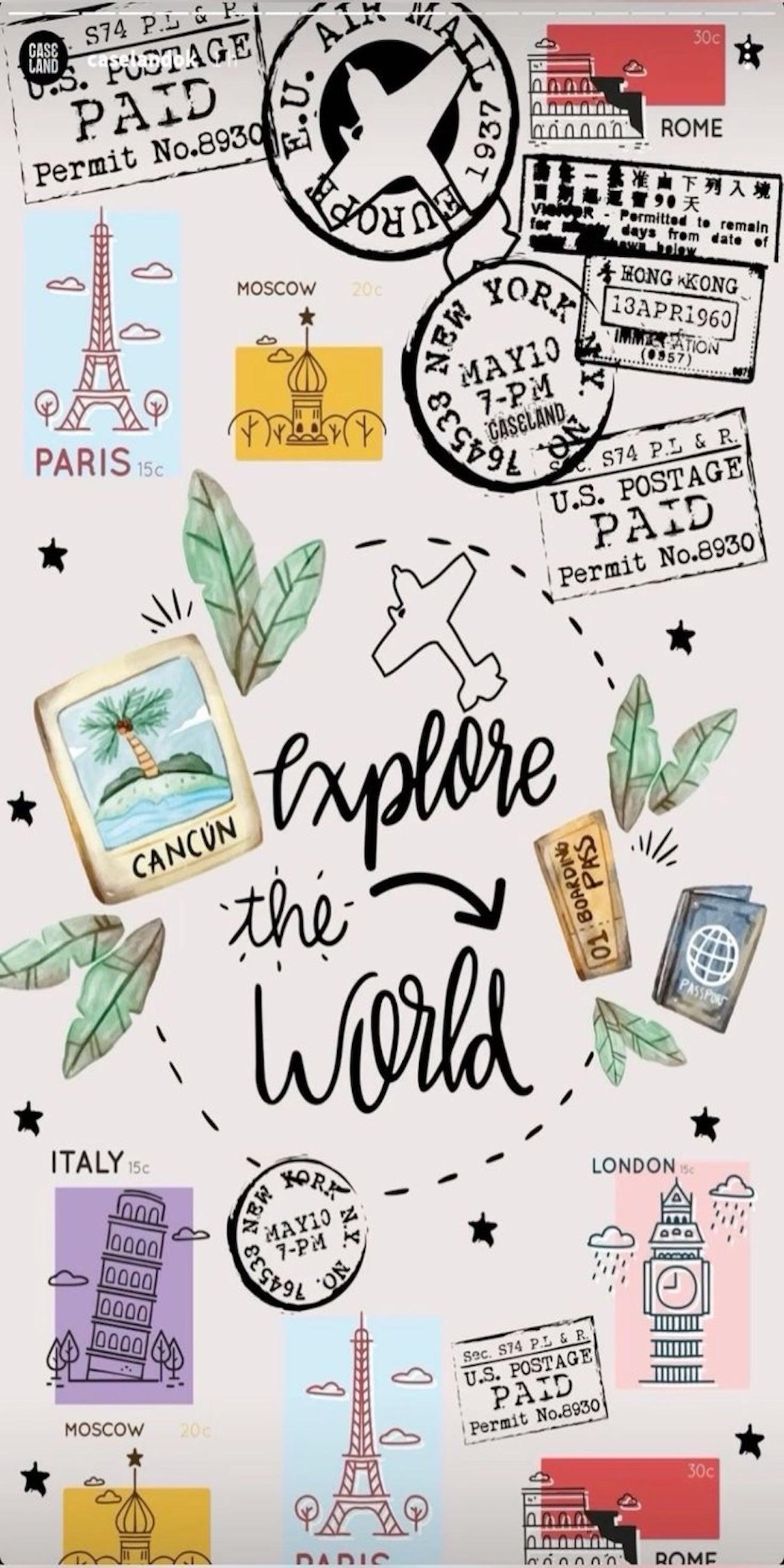 EXPLORE THE WORLD IPHONE CASE