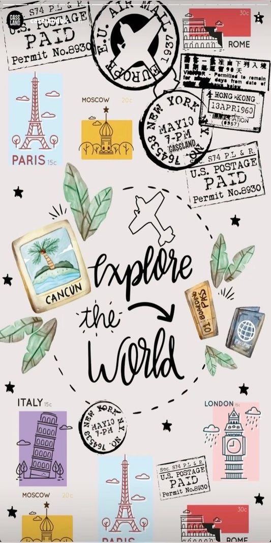 EXPLORE THE WORLD IPHONE CASE