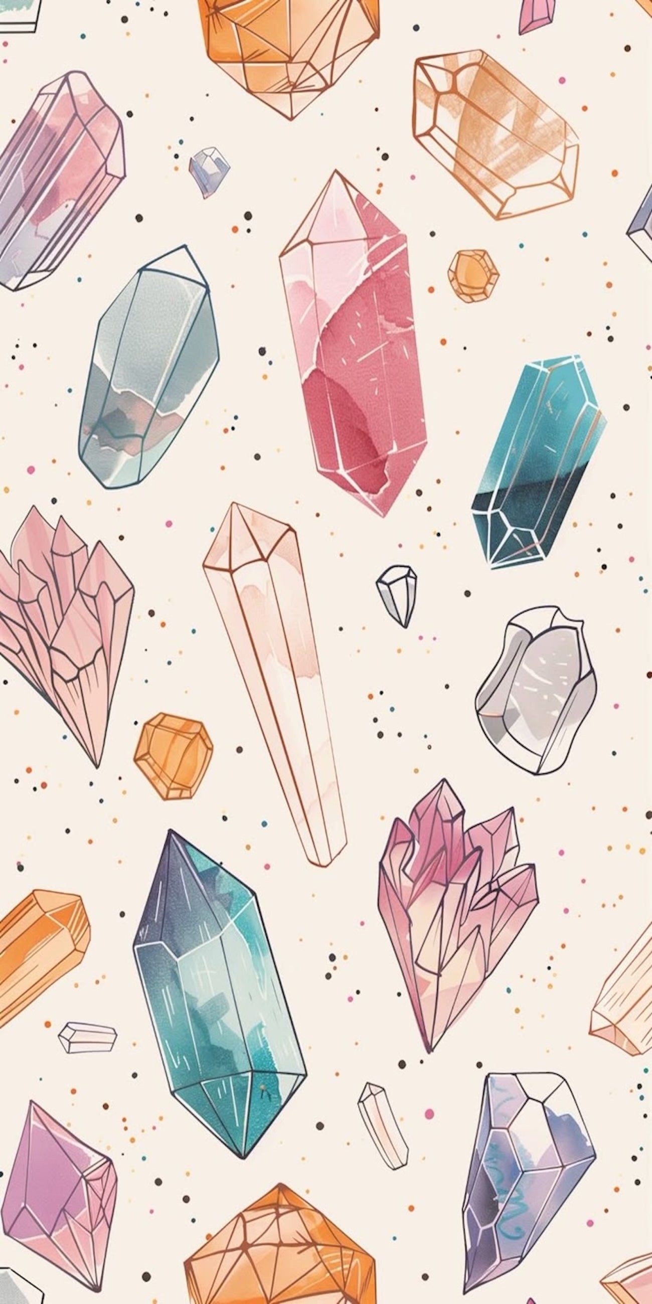 CRYSTALS IPHONE CASE