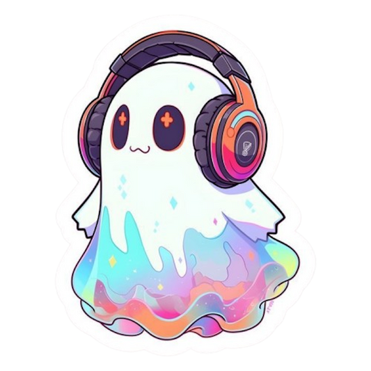 GHOST MUSIC STICKER